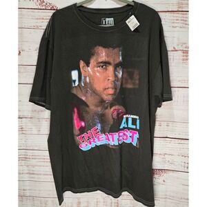 Muhammad Ali The Greatest NEW Men Graphic T-Shirt Charcoal Gray 2XL Cotton